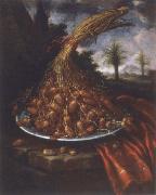 Bartolomeo Bimbi Plate with Datteln Spain oil painting artist